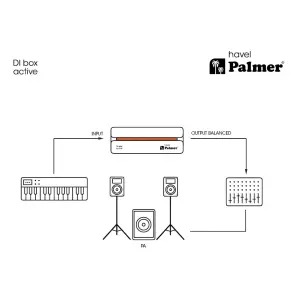 Palmer RIVER havel 1 Kanallı Aktif DI Box - 18