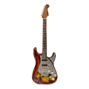 Paoletti Alfa Loft HSS Elektro Gitar (400+ Heavy Black Inferno) - Paoletti