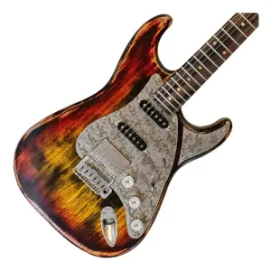 Paoletti Alfa Loft HSS Elektro Gitar (400+ Heavy Black Inferno) - 2