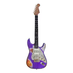 Paoletti Alfa Loft HSS Elektro Gitar (520 Firemist Purple) - 1