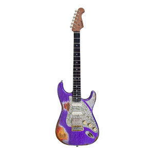 Paoletti Alfa Loft HSS Elektro Gitar (520 Firemist Purple) - Paoletti