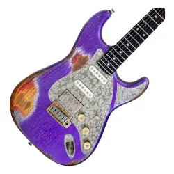 Paoletti Alfa Loft HSS Elektro Gitar (520 Firemist Purple) - 2