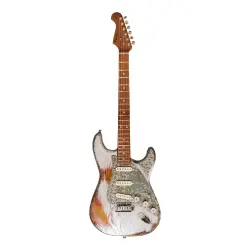 Paoletti Alfa Loft SSS Elektro Gitar (500 Firemist Silver) - 1
