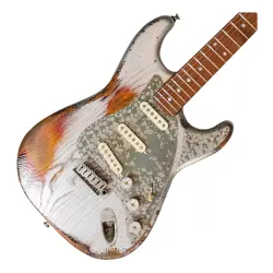 Paoletti Alfa Loft SSS Elektro Gitar (500 Firemist Silver) - 2