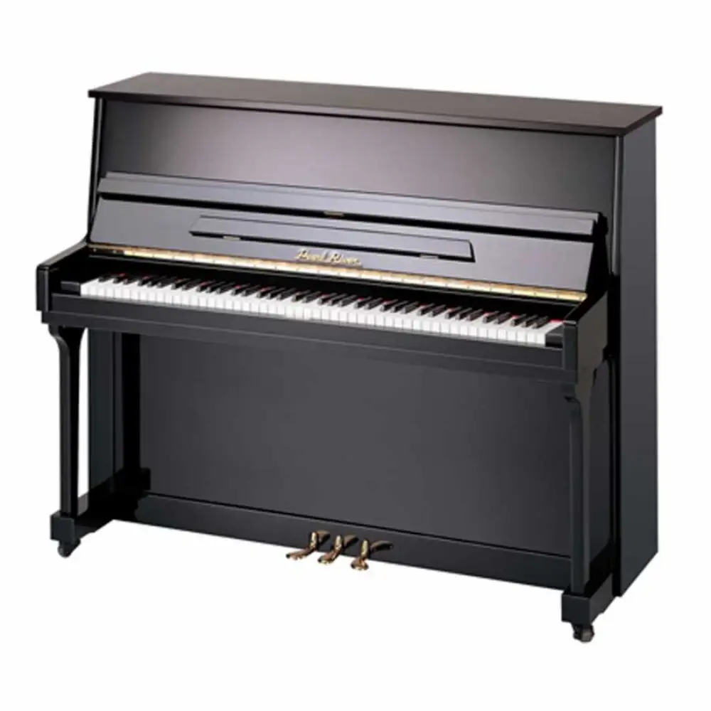 Pearl River UM118M Silent Akustik Duvar Piyanosu (Parlak Siyah) - 1