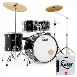 Pearl RS505BC/C31 Roadshow 5 Parça (20B/10T/12T/14F/14S) Aksamlı ve Sabian Zilli Akustik Davul Seti - Pearl