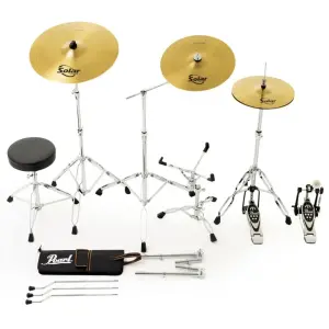 PEARL RS505BC/C31 Roadshow 5 Parça (20B/10T/12T/14F/14S) Aksamlı ve Sabian Zilli Akustik Davul Seti - 2
