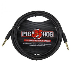 Pig Hog PCH10BK Black Wowen Enstrüman Kablosu (3 Metre) - Pig Hog