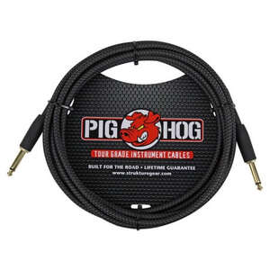 Pig Hog PCH10BK Black Wowen Enstrüman Kablosu (3 Metre) - 1