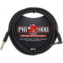 Pig Hog PCH10BKR Black Wowen Enstrüman Kablosu (3 Metre) - Pig Hog