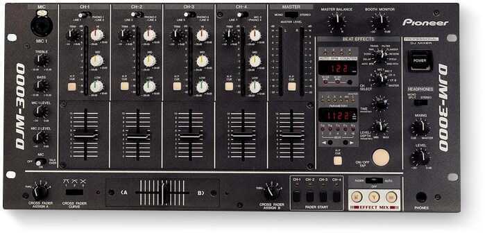 Pioneer DJ DJM-3000 4 Kanal 19inc Rack Mountable DJ Mikser