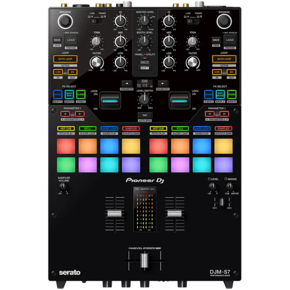 Pioneer DJ DJM-S7 2 Kanal DJ Scratch Mixer - 1