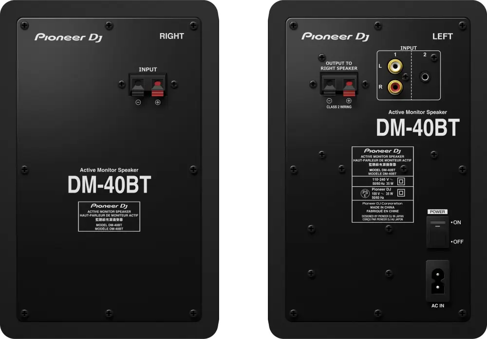 Pioneer DJ DM-40BT-K Bluetoothlu Referans Monitörü (Siyah) - 3