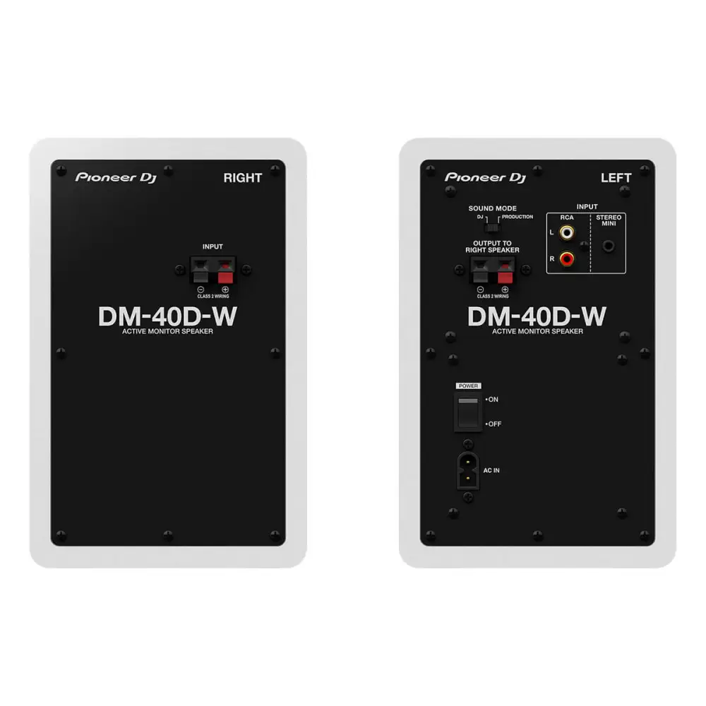 Pioneer DJ DM-40D 4 inch DJ Referans Monitör (Beyaz) - 3