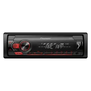 Pioneer MVH-S120UB 1-DIN Oto Teyp, Kırmızı Aydınlatma, USB, Android Uyumlu - 1