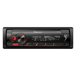 Pioneer MVH-S320BT 1-DIN Oto Teyp, Bluetooth, Kırmızı Aydınlatma, USB, Android Uyumlu - Pioneer