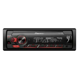 Pioneer MVH-S320BT 1-DIN Oto Teyp, Bluetooth, Kırmızı Aydınlatma, USB, Android Uyumlu - 1