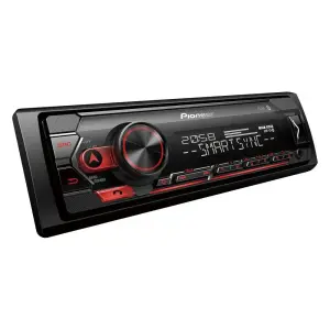 Pioneer MVH-S320BT 1-DIN Oto Teyp, Bluetooth, Kırmızı Aydınlatma, USB, Android Uyumlu - 2