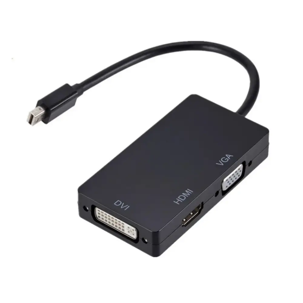 Powermaster PM-16102 Display Port to HDMI-VGA-DVI 3in1 Çevirici - 1