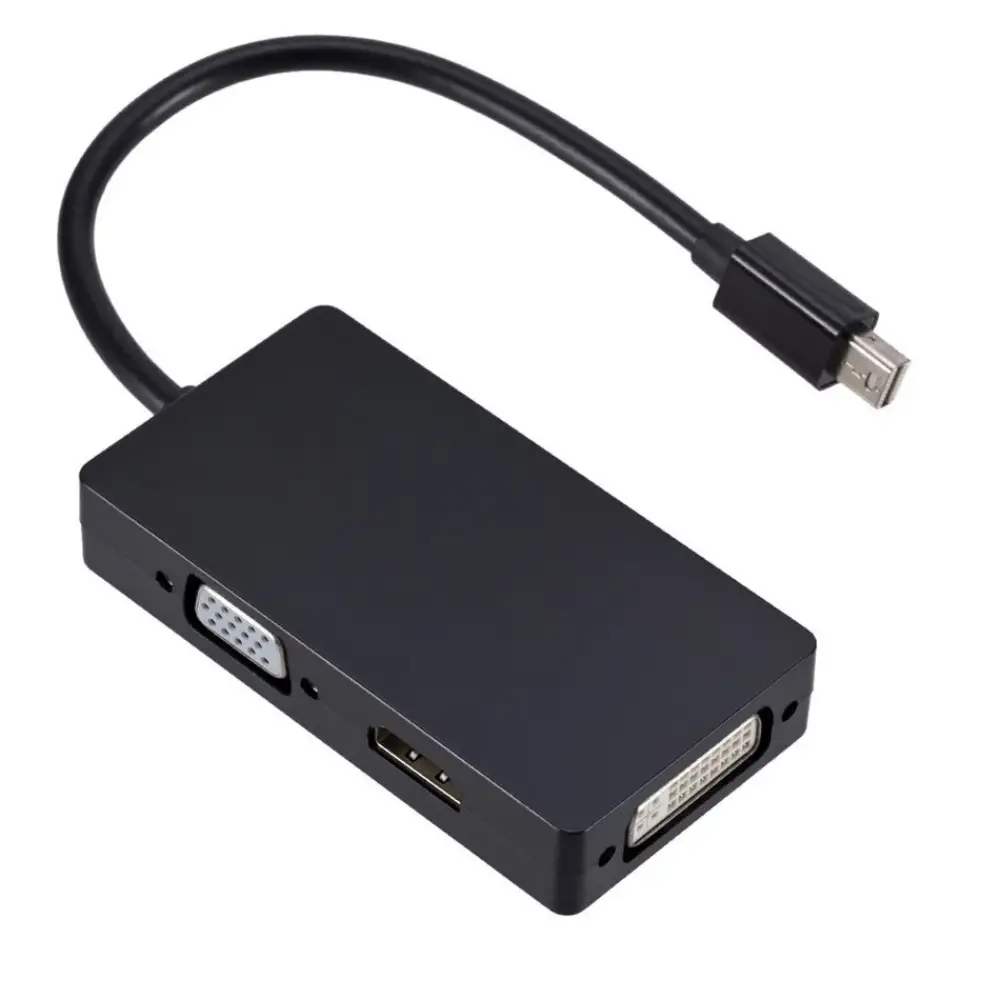 Powermaster PM-16102 Display Port to HDMI-VGA-DVI 3in1 Çevirici - 3