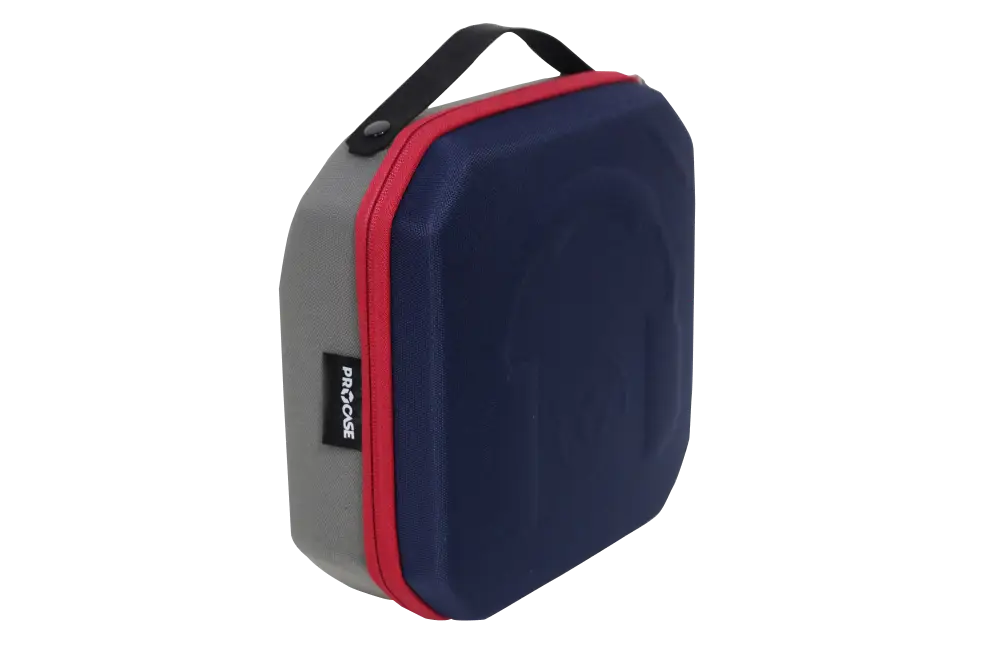 PROCASE Proform Serisi Gri/Lacivert (Kırmızı Fermuar) Kulaklık Çantası - 1