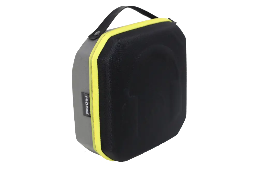 PROCASE Proform Serisi Gri/Siyah (Sarı Fermuar) Kulaklık Çantası - 1