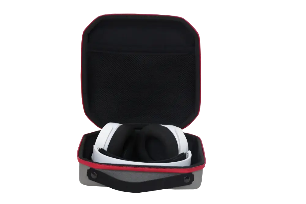 PROCASE Proform Serisi Siyah/Gri (Kırmızı Fermuar) Kulaklık Çantası - 5