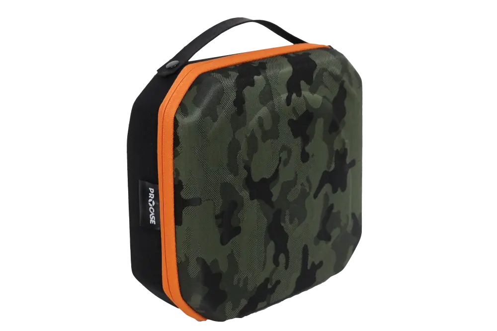 PROCASE Proform Serisi Siyah/Kamuflaj (Turuncu Fermuar) Kulaklık Çantası - 1