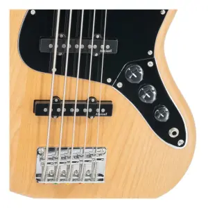 Prodipe JB90 MA Alder Natural 5 Telli Elektro Bas Gitar - 4
