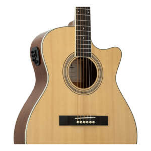 Prodipe Primera SA150 CEQ Solid Top Grand Auditorium Elektro Akustik Gitar - 4