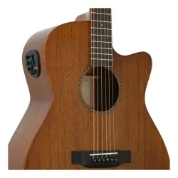 Prodipe Primera SA250 CEQ All Solid Grand Auditorium Elektro Akustik Gitar - 4