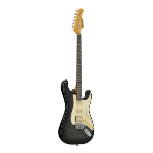 Prodipe ST93 Alder Trans Black Elektro Gitar - 3