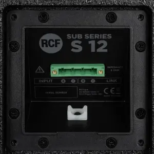 RCF S 12 Bass Reflex Subwoofer - 9