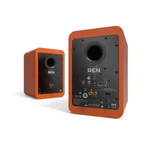 Ren | 200W 5'' Aktif Kitaplık Hoparlörleri | Mat Turuncu, Çift - 4