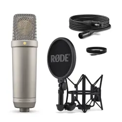 RODE NT1 5. Nesil Geniş Diyaframlı Kardioid Kondenser XLR/USB Mikrofon (Gümüş) - 3