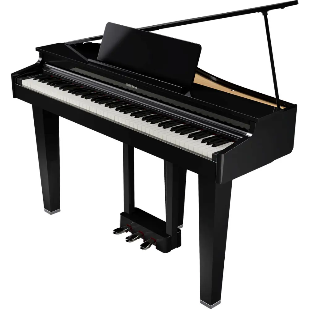 ROLAND GP-3-PE Parlak Siyah Mini Kuyruklu Dijital Piyano - 1