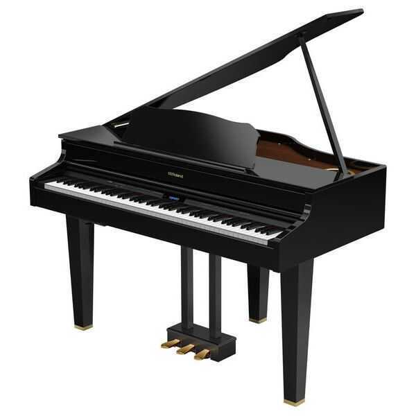 Roland - Roland GP607-PE Parlak Siyah Mini Kuyruklu Dijital Piyano