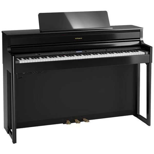 Roland - Roland HP704-PE Parlak Siyah Dijital Piyano (Tabure & Kulaklık Hediyeli)