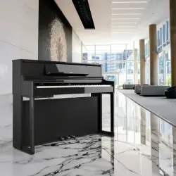 ROLAND LX-5-PE Parlak Siyah Dijital Duvar Piyanosu (Tabure & Kulaklık Hediyeli) - 4