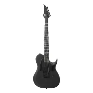 S by Solar TB4.61C Carbon Black Matte Tek Manyetik Elektro Gitar - 1