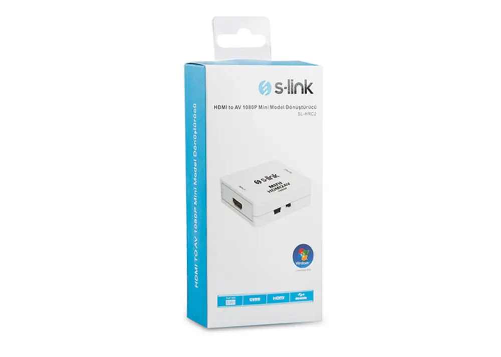 S-link SL-HRC2 HDMI TO AV 1080P Mini Model Dönüştürücü - 4