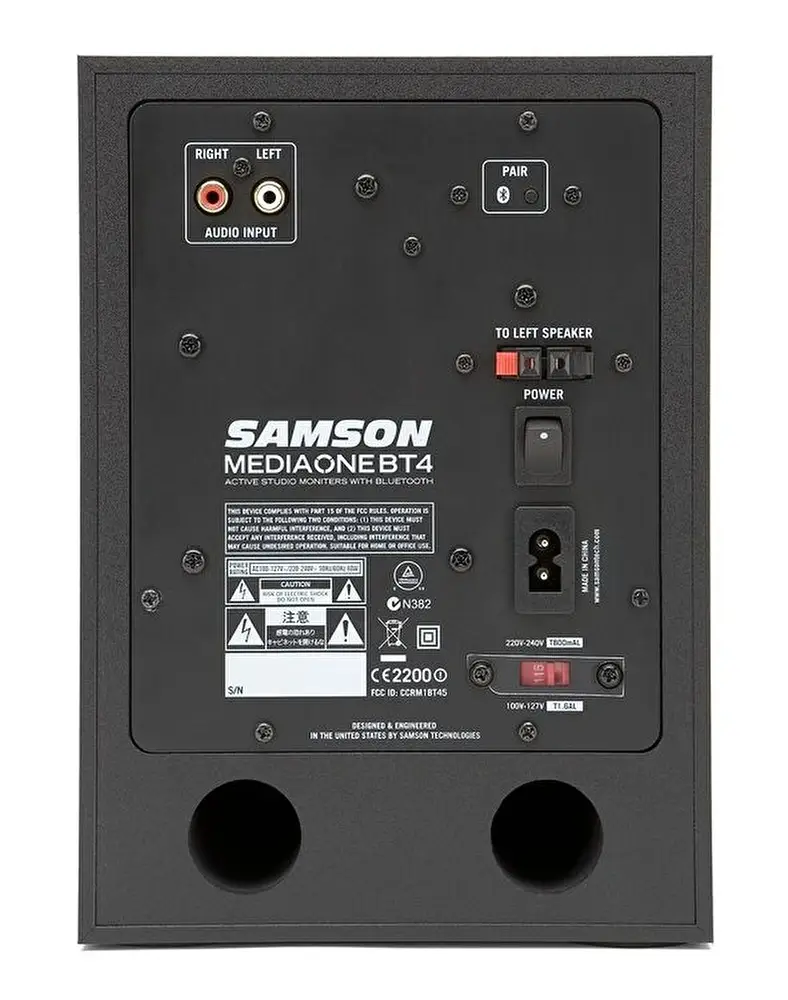 Samson MediaOne BT4 Bluetooth'lu Aktif Stüdyo Monitör (Çift) - 3