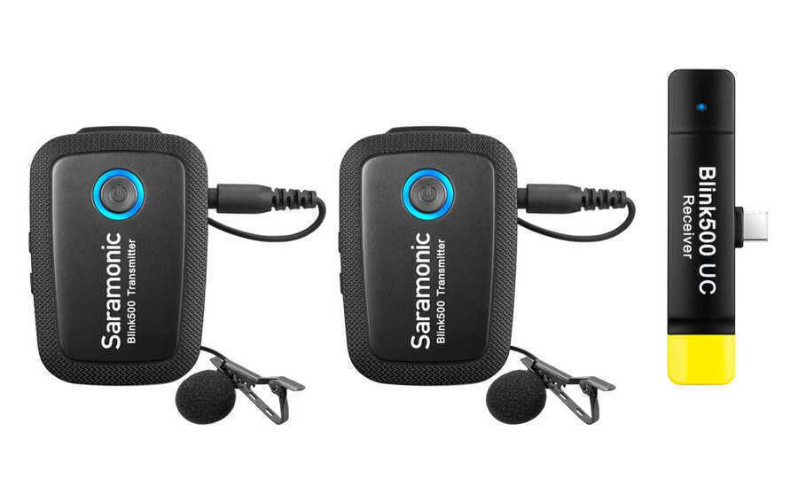 Saramonic - Saramonic Blink 500 B6 USB Type-C Cihazları için 2 Kişilik Kablosuz Yaka Mikrofonu