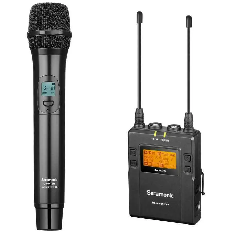 Saramonic UwMic9 RX9 + HU9 Kablosuz El Mikrofonu - 1