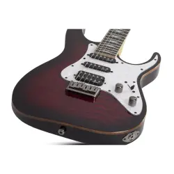 Schecter Banshee-6 Extreme Elektro Gitar (Black Cherry Burst) - 2