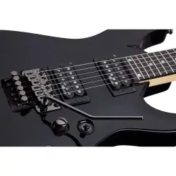 Schecter C-1 FR SGR Elektro Gitar (Gloss Black) - 5