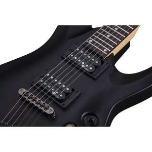 Schecter C-1 SGR Elektro Gitar (Midnight Satin Black) - 3