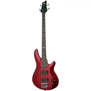 Schecter C-4 SGR Bas Gitar (Metallic Red) - 1