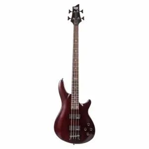 Schecter C-4 SGR Bas Gitar (Satin Walnut) - 1