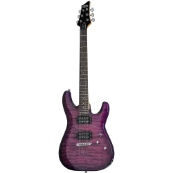 Schecter C-6 Plus Elektro Gitar (Charcoal Burst) - 1